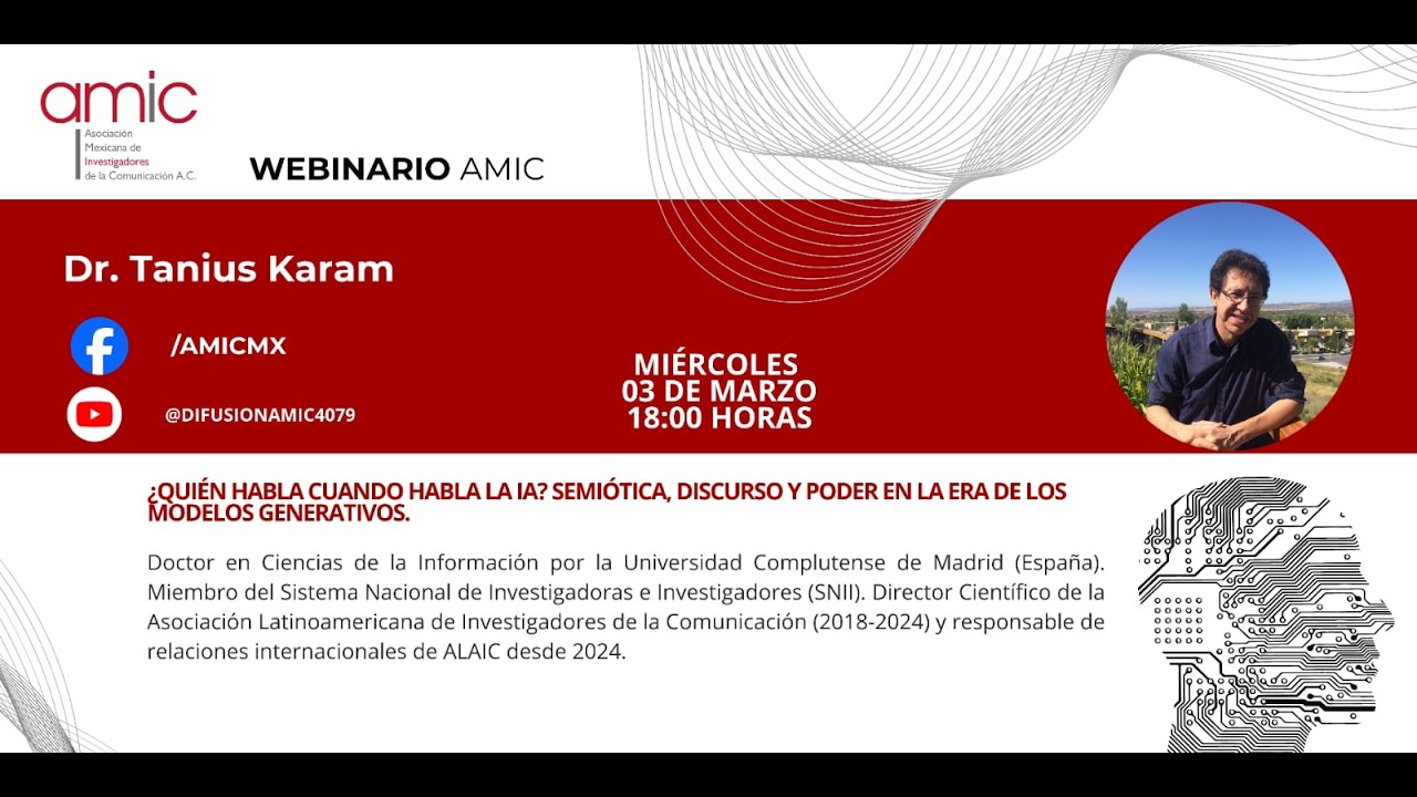 Webinario: ¿Quién habla cuando habla la IA? Semiótica, Discurso y poder en la era de los modelos gen