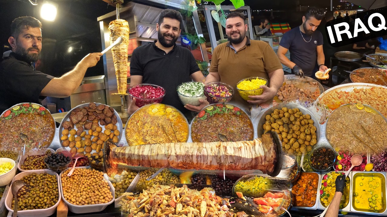 عراق! غذای خیابان سلیمانی | فست فود فوق العاده خوشمزه به سبک کردستان