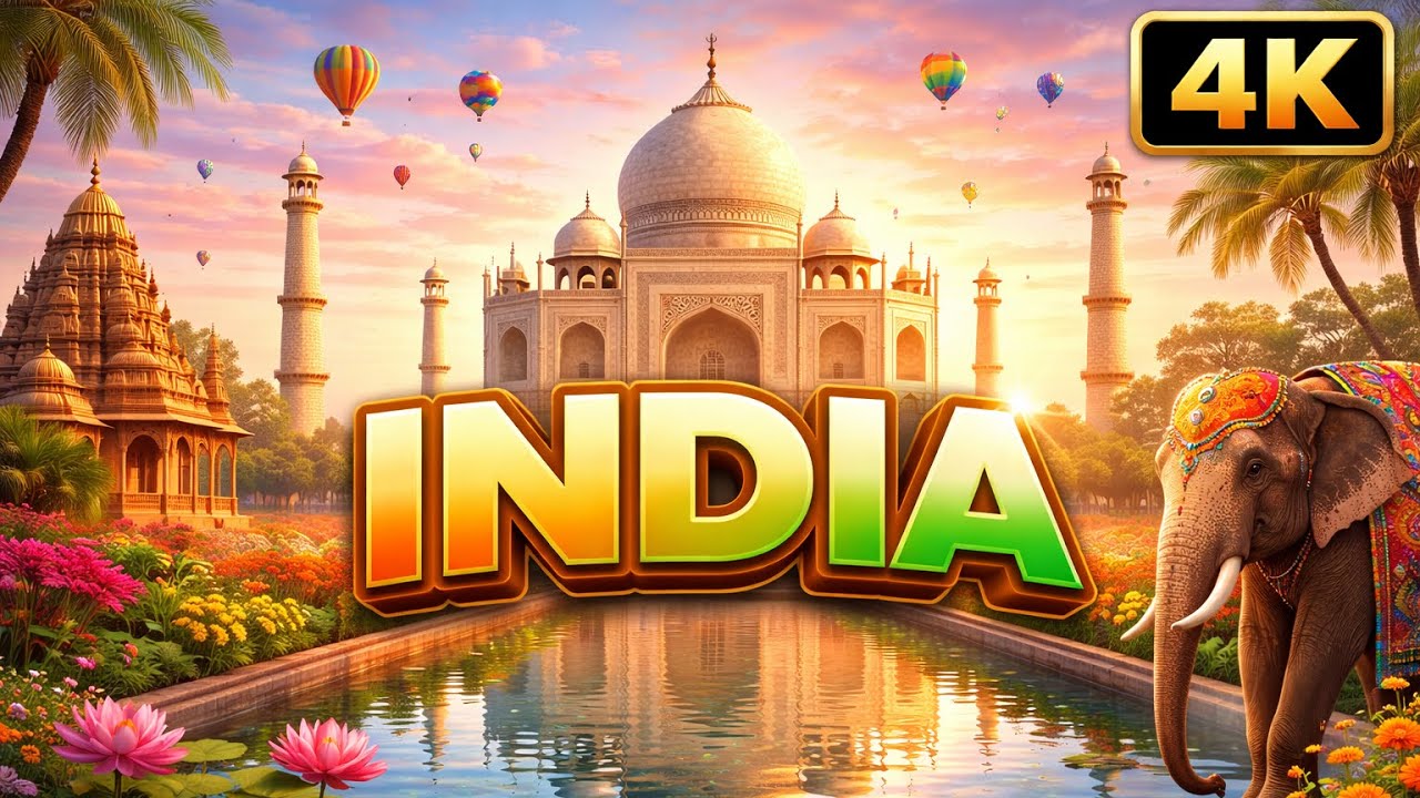 Top 10 Famous & Beautiful Places in India (8K Ultra HD)