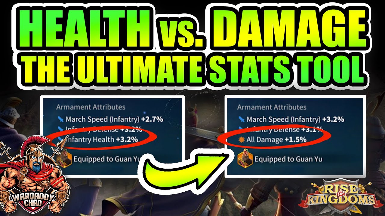 RoK's Ultimate Stats Tool: Health vs. All Damage - Rise of Kingdoms
