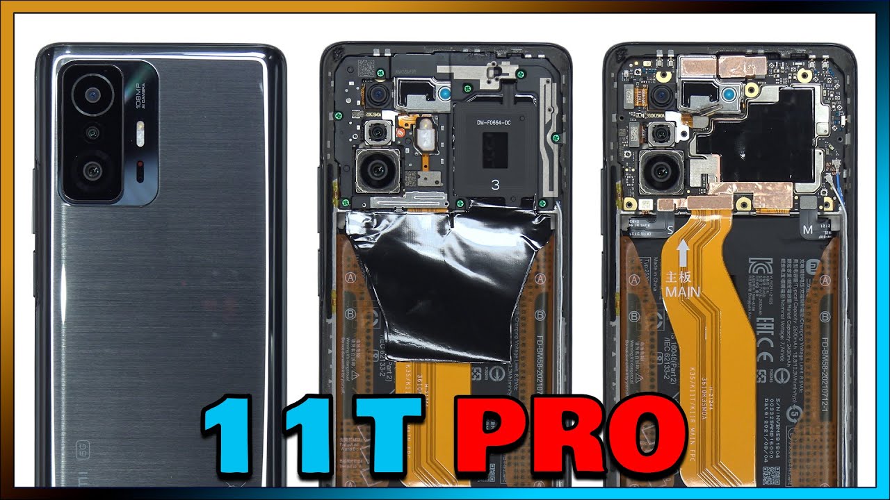 Видеообзор разборки и ремонта Xiaomi 11T Pro