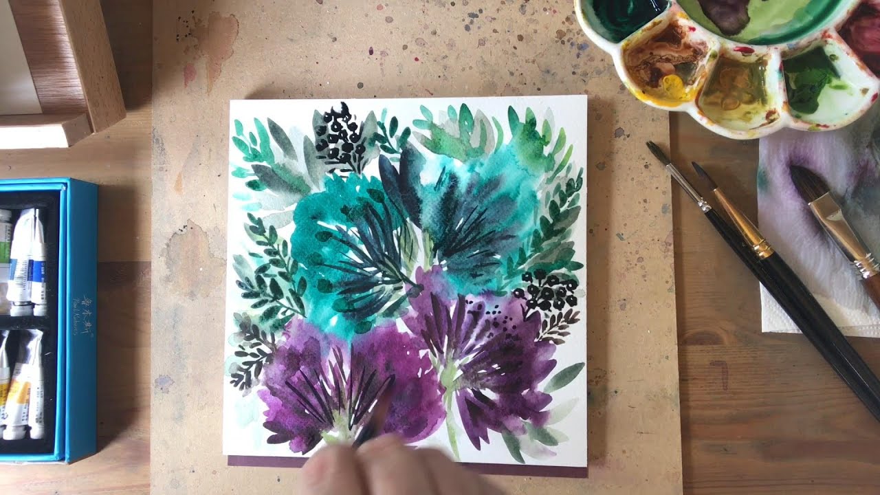 Learn to paint and let go with watercolours
