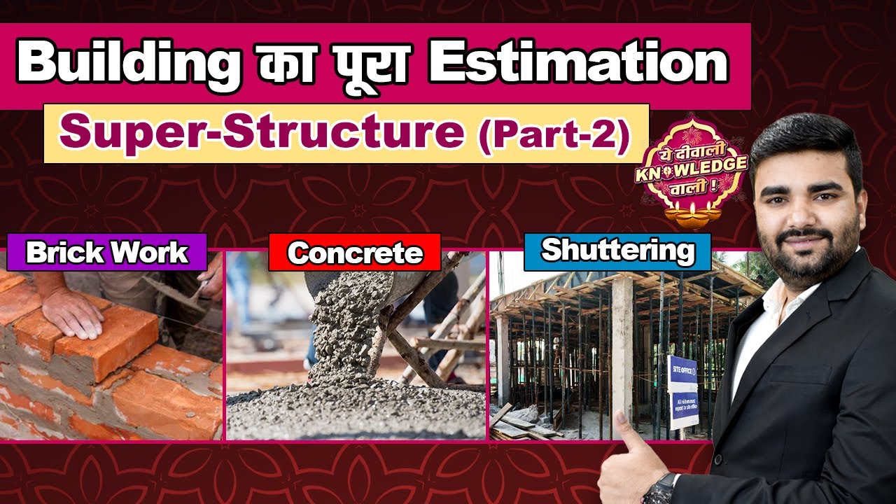 Building Estimation & Budgeting for Super Structure | Brickwork, Concrete, & Shuttering | (Part-2)