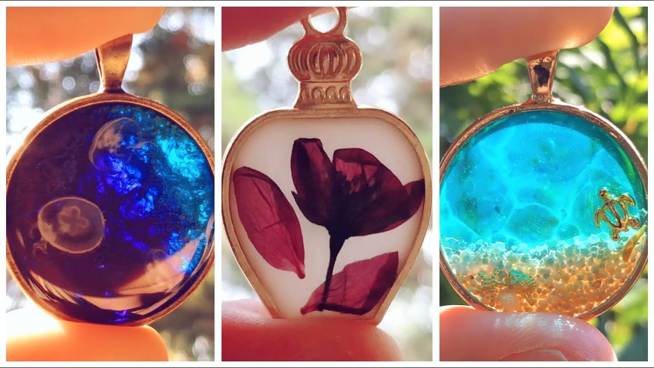 3 NATURE THEMED DIY Ideas from Epoxy Resin | Most Amazing Open Bezel Charm Ideas