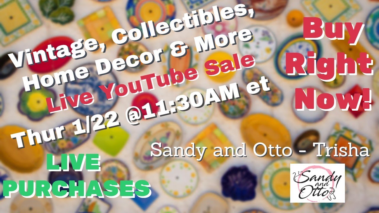 Curated Live Sale Incredible Deals on Unique Finds | Jan 22 @11:30am et (8:30am pt)