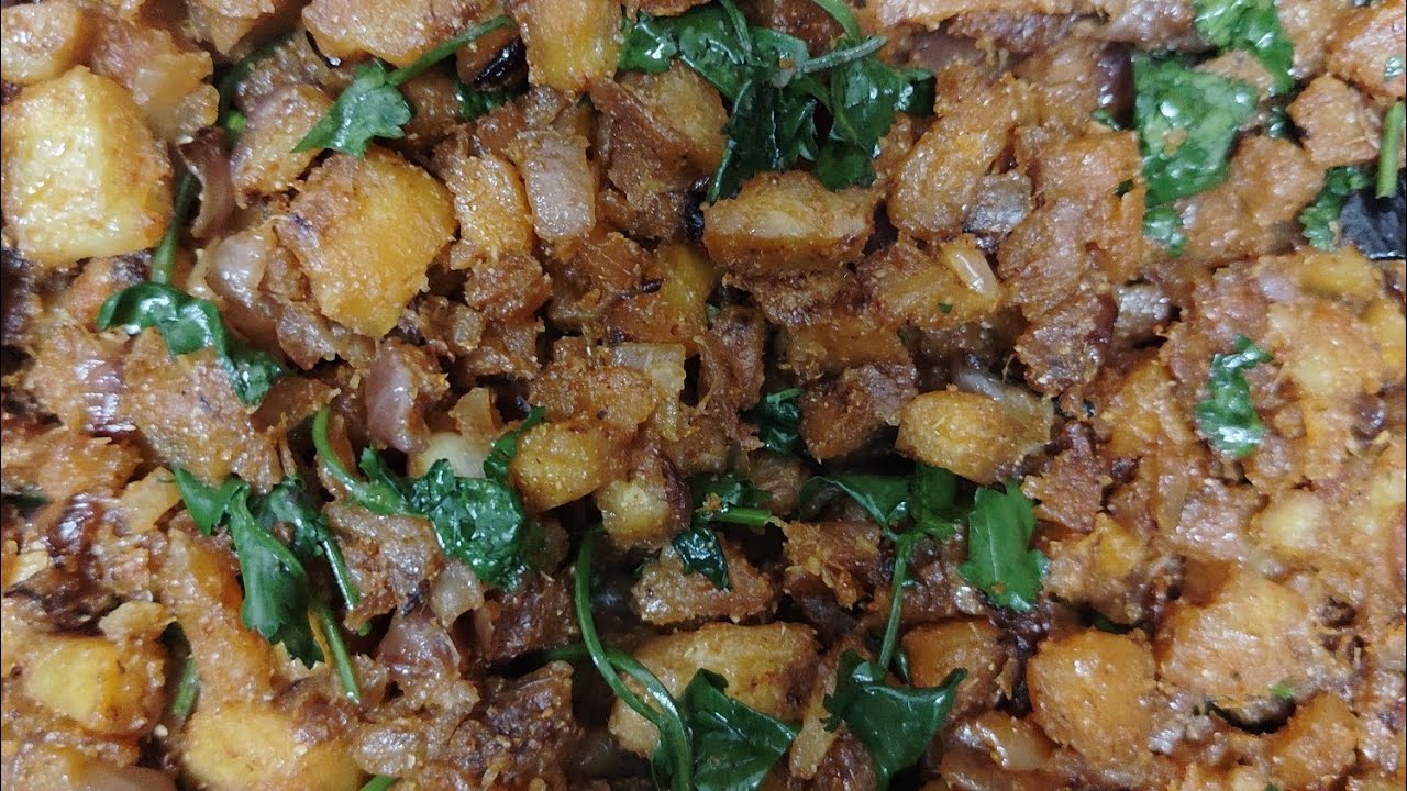 Raw Banana Fry Curry Explained in Hindi