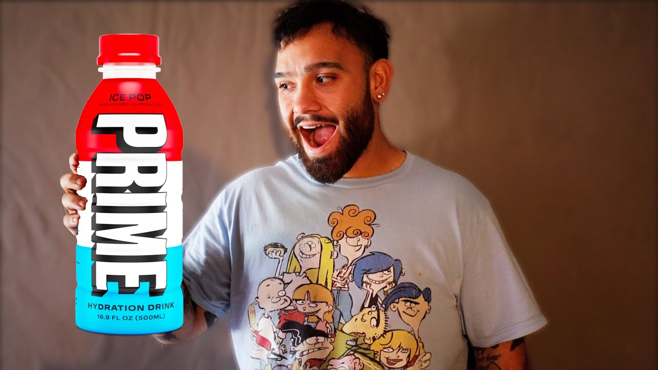 TRYING PRIMES NEW ICE POP FLAVOR!