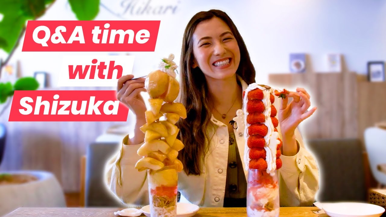 MASSIVE Strawberry and Peach Parfait Towers + Q&A with Shizuka