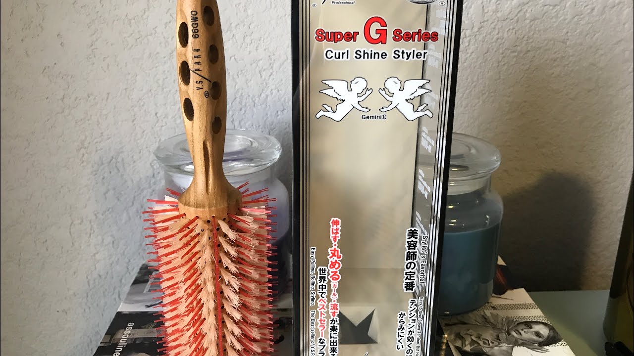 Trying the YS Park G-Series Curl Shine Styler 66GW0 Hair Brush!