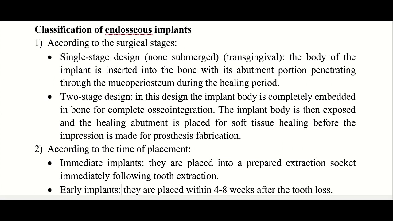 Dental implantology