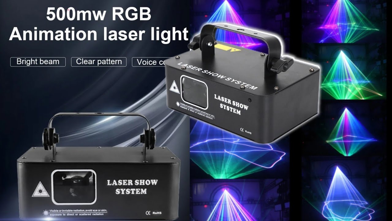 Allegro Laser 500mW RGB DMX Laser Skaner Liniowy
