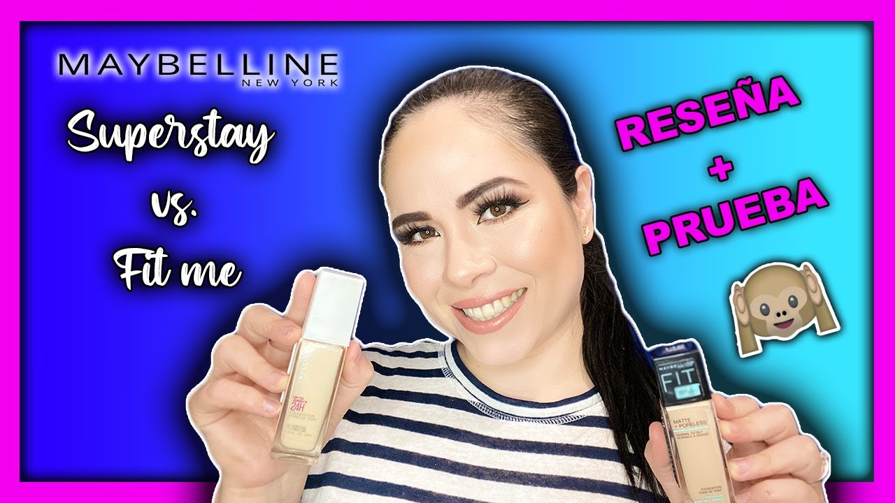MAYBELLINE SUPERSTAY VS. FIT ME | Reseña + Prueba