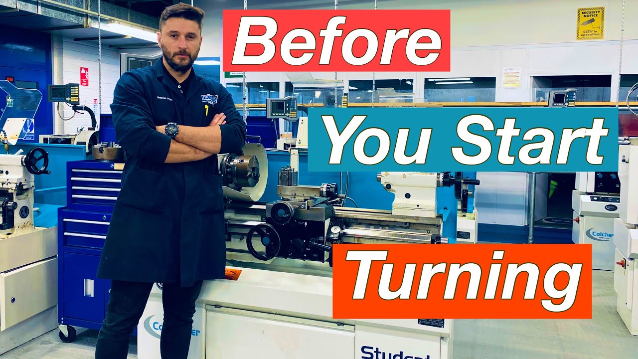 How to use a lathe beginners (everything you need to do before start turning)