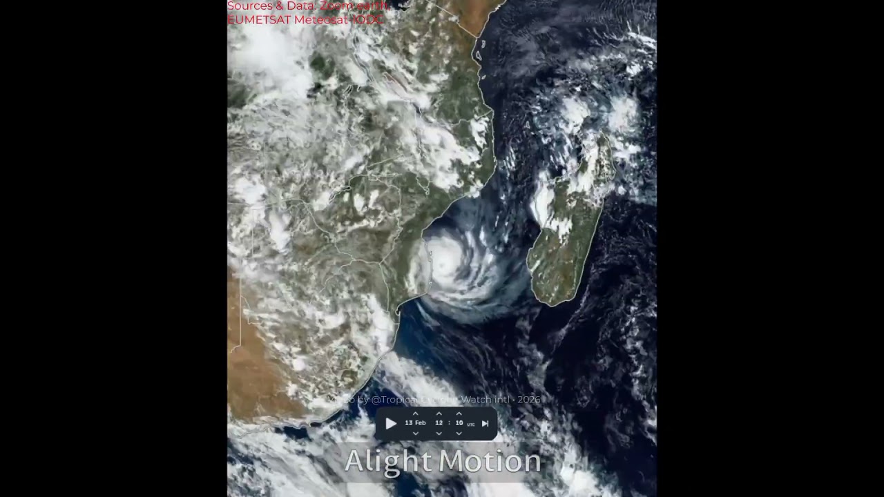 Tropical Cyclone Gezani (2026) | Satellite imagery #tropical #satellite