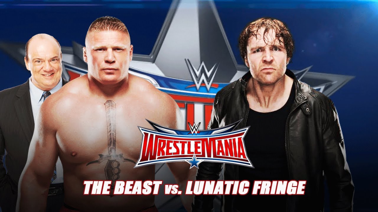 WWE || Brock Lesnar vs Dean Ambrose || Wrestlemania 32
