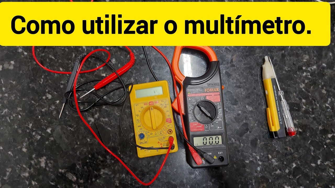 Como utilizar o multímetro.  