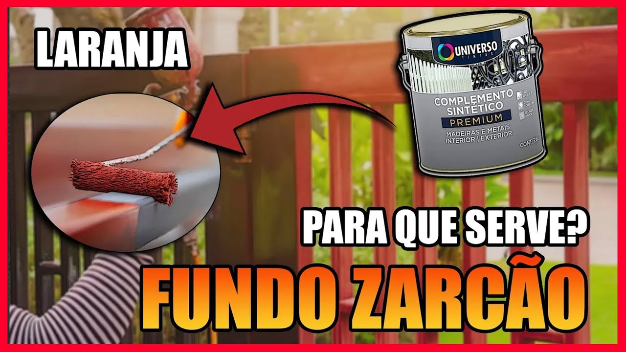Universo Zarcão Laranja Para FERRO | Fundo ANTI-CORROSIVO De Fácil Aplicação Com Boa Aderência!