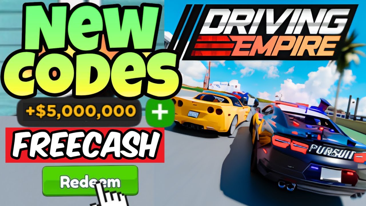 *НОВЫЕ КОДЫ* ​​ВСЕ РАБОЧИЕ КОДЫ ДЛЯ DRIVING EMPIRE В 2025 ГОДУ! КОДЫ DRIVING EMPIRE ДЛЯ ROBLOX