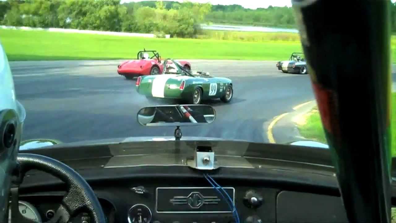 MG FEATURE RACE Grattan Raceway 2012  MG Vintage Racers