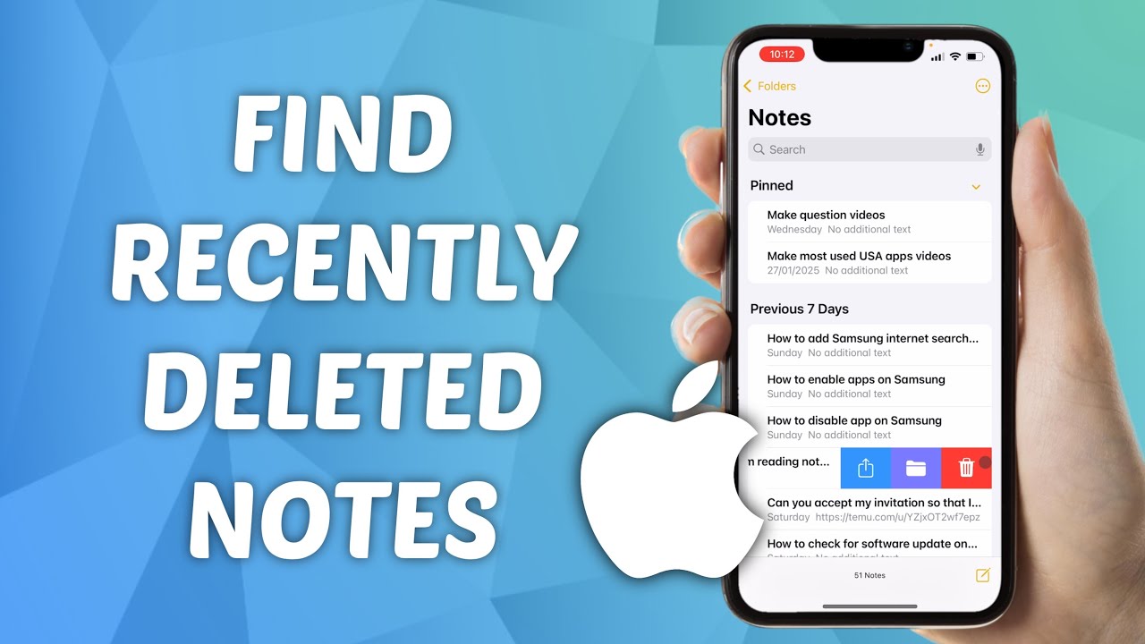 How to Find Recently Deleted Notes on iPhone! (2025)