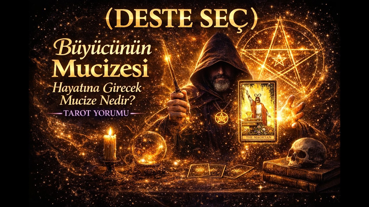 (Deste Seç)  Büyücünün Mucizesi Hayatına Girecek Mucize Nedir? Tarot Yorumu