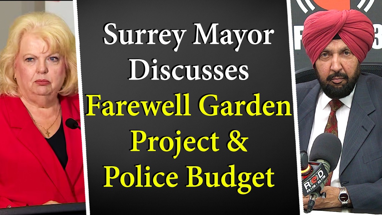Surrey Mayor Brenda Locke Discusses Farewell Garden Project and Police Budget