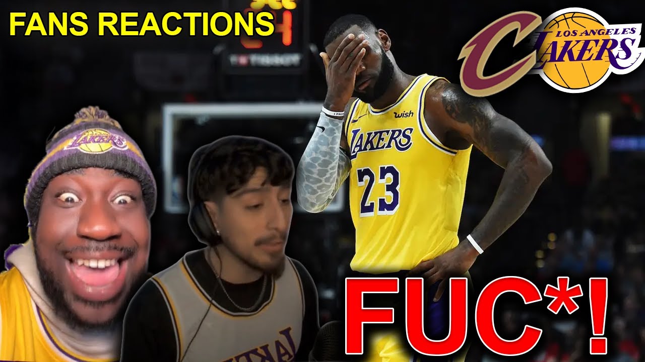 Lakers fans reaction to the Cavaliers BLOWOUT win over the Lakers 😳