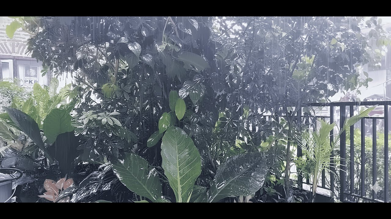 Calming Heavy Rain Sounds on Leaves 🌧️ Deep Sleep, Anxiety & Stress Relief