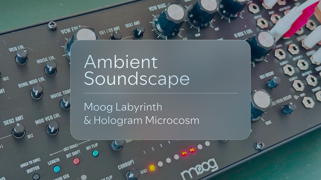 Sequencist - Generative ambient soundscape w/ Moog Labyrinth & Microcosm