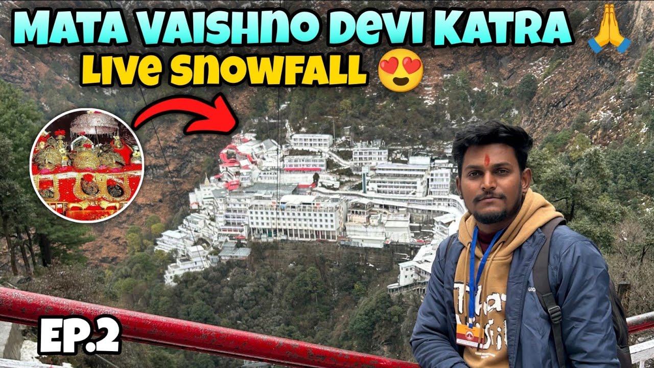 Live Snowfall😍Mata Vaishno Devi Katra🙏ll Delhi To Katra By Bike 🔥ll Vaishno Devi Dharshan❤️ll