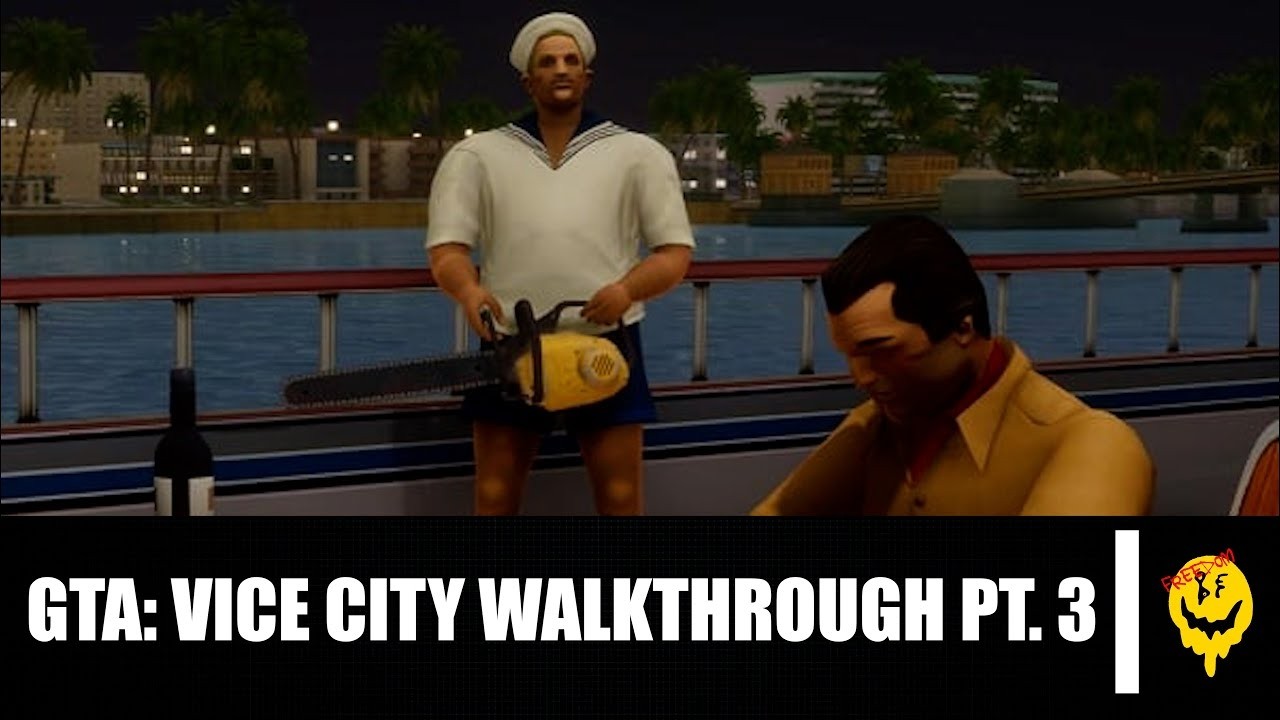 GTA: Vice City: Полное прохождение игры в 4K, часть 3.