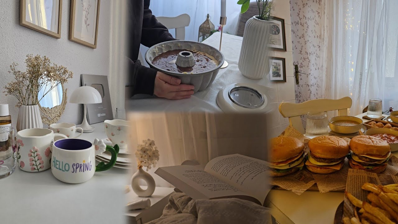 Простой и уютный день из моей жизни | покупки к весне, куриный бургер, домашние дела