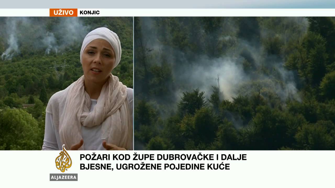 Arduana Kurić o požarima iznad Konjica - Al Jazeera Balkans