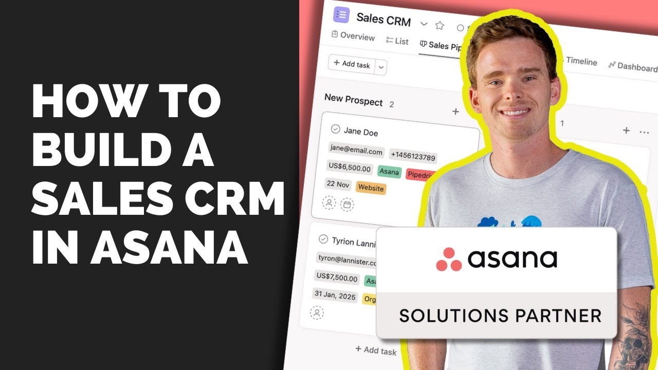 How to Build a Sales CRM in Asana💰  [A Concise Tutorial]