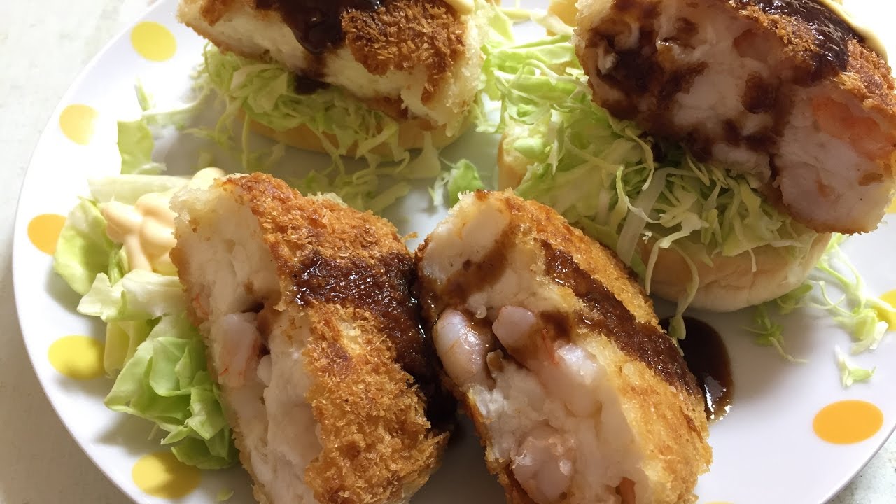 【激ウマ】サクサク　海老カツバーガー【揚げたて】