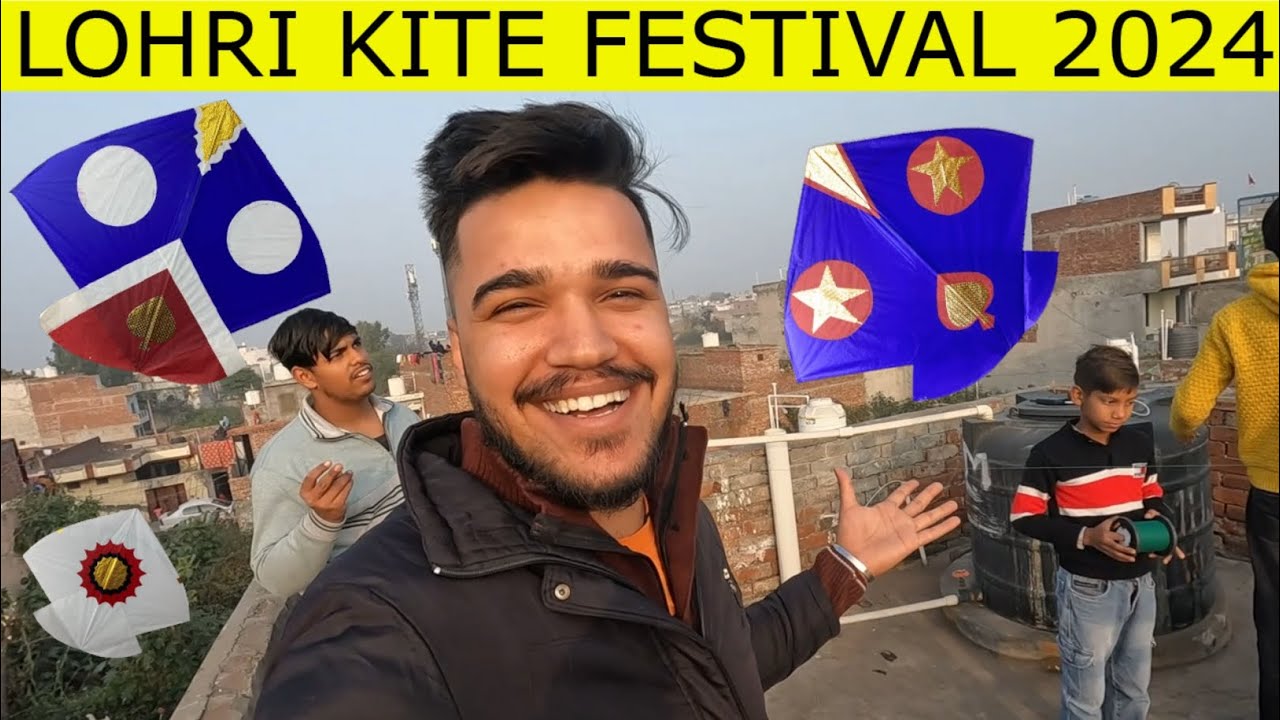 Flying Tawa Kites On Lohri Kite Festival 2024 | Big Kites Flying Punjab 2024 | Kite Shopping 2024