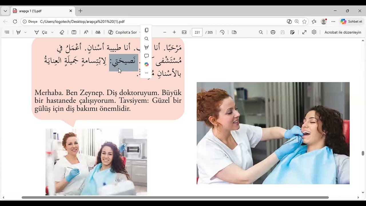 EN TEMEL ARAPÇA 1.KİTAP 8.ÜNİTE 2. BÖLÜM