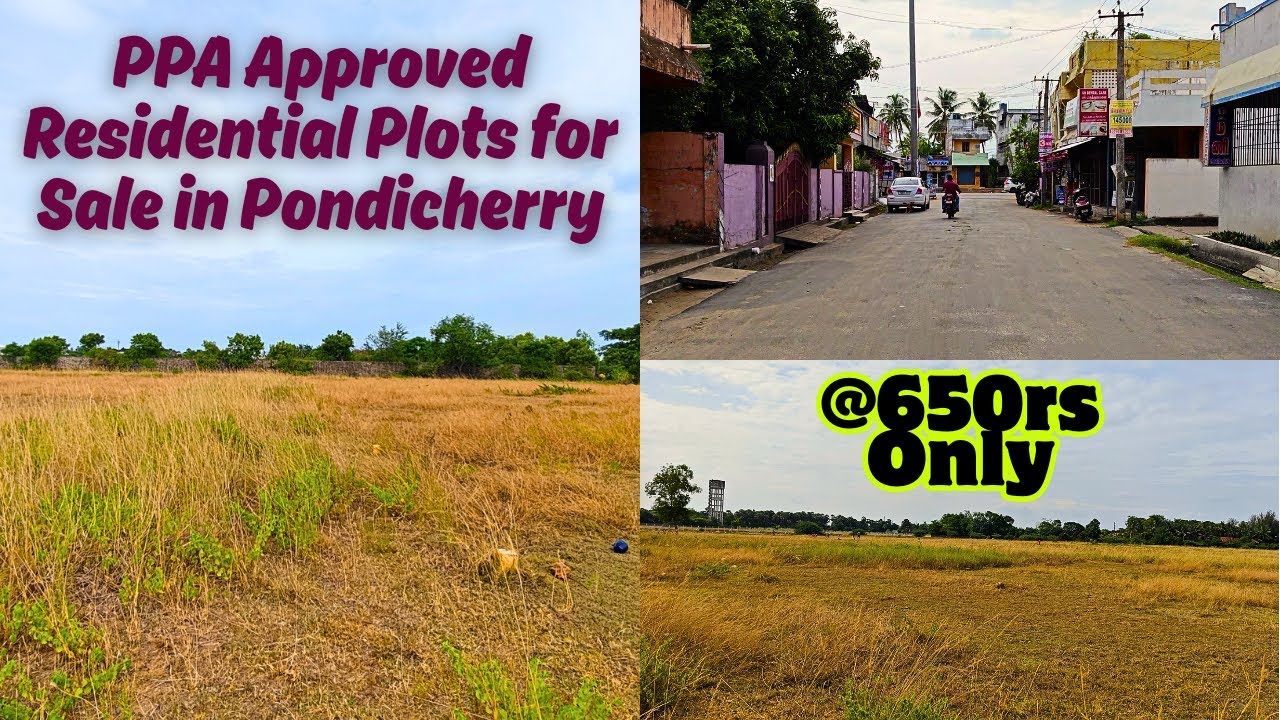 @650rs| Low & Cheap PPA Approved Plots for Sale in Pondicherry |மிக குறைந்த விலை வீட்டுமனைகள் |E-588