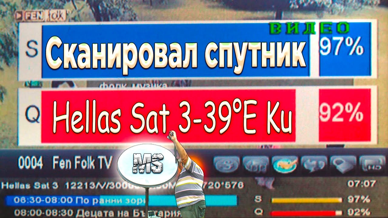 Сканировал спутник Hellas Sat 3-39°E Ku