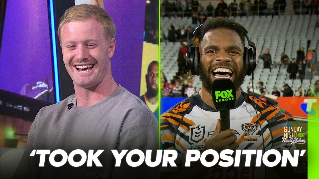 'ORIGIN CAMP, PICK HIM' 🤣 Turuva grills former Panthers teammates as Tigers cement top 2 spot | SNMJ