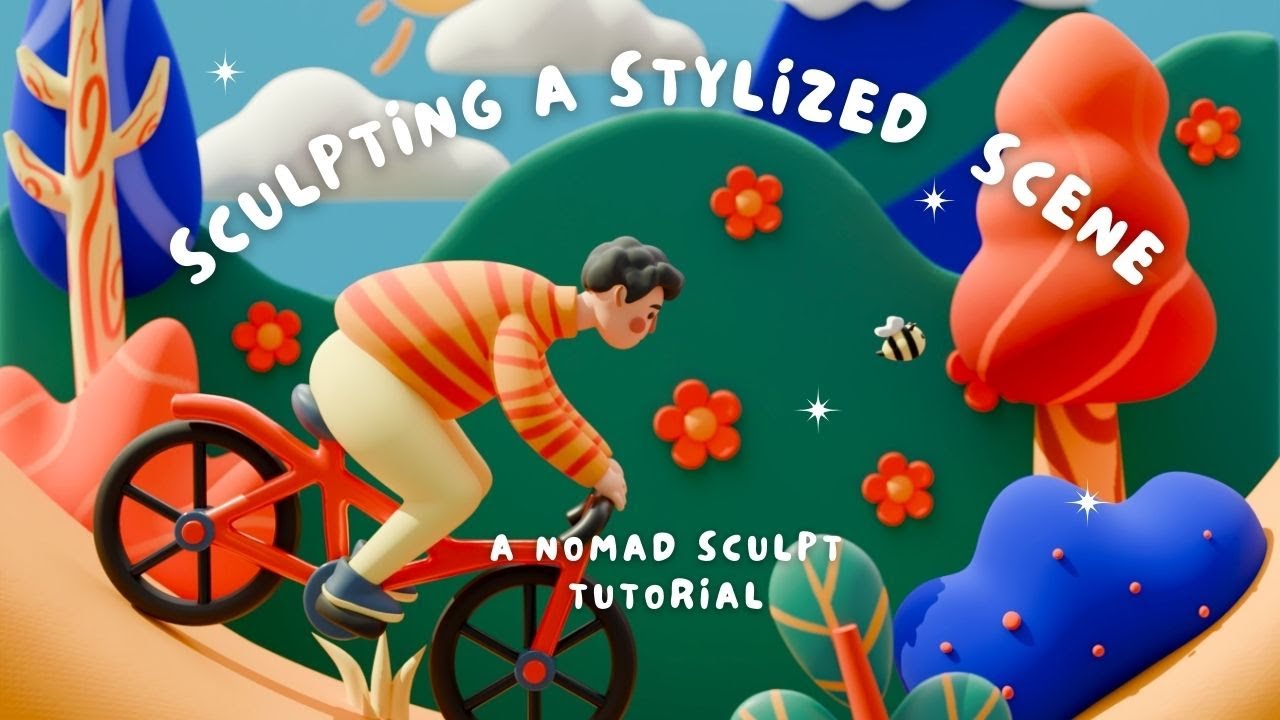 Tutorial: Stylized Cyclist Scene in Nomad Sculpt