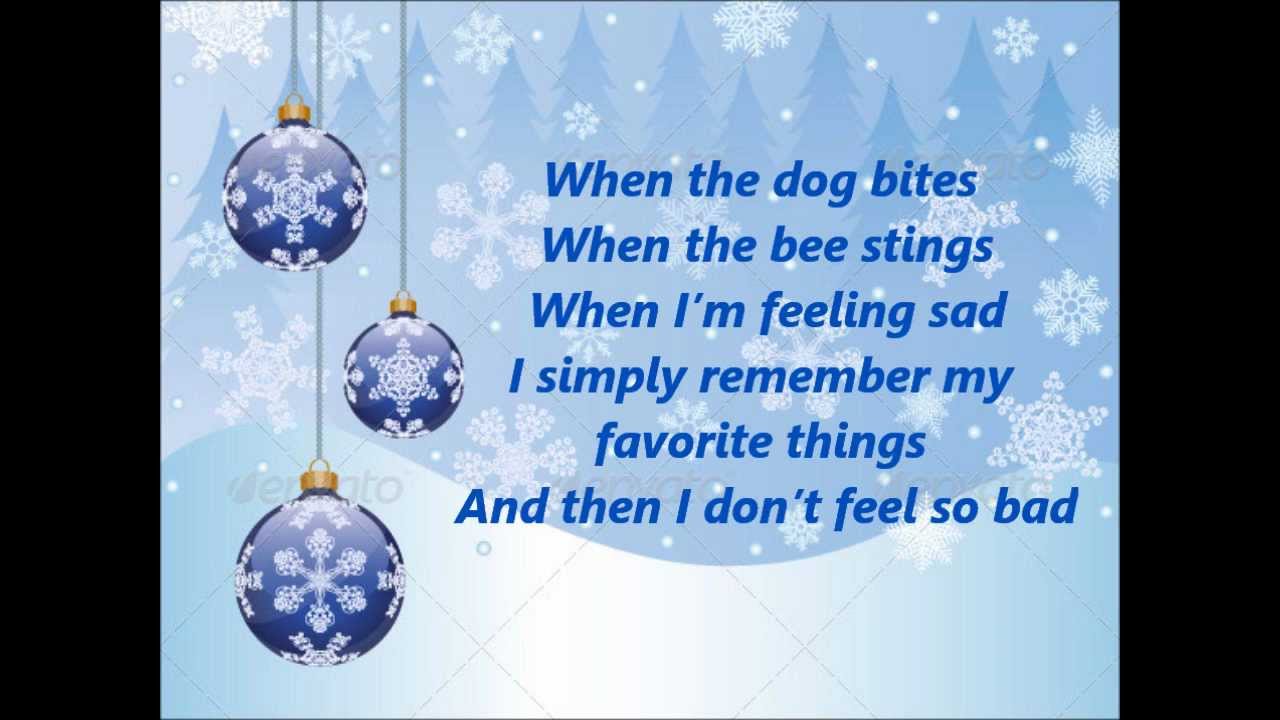 Glee - My favorite things - Lyrics