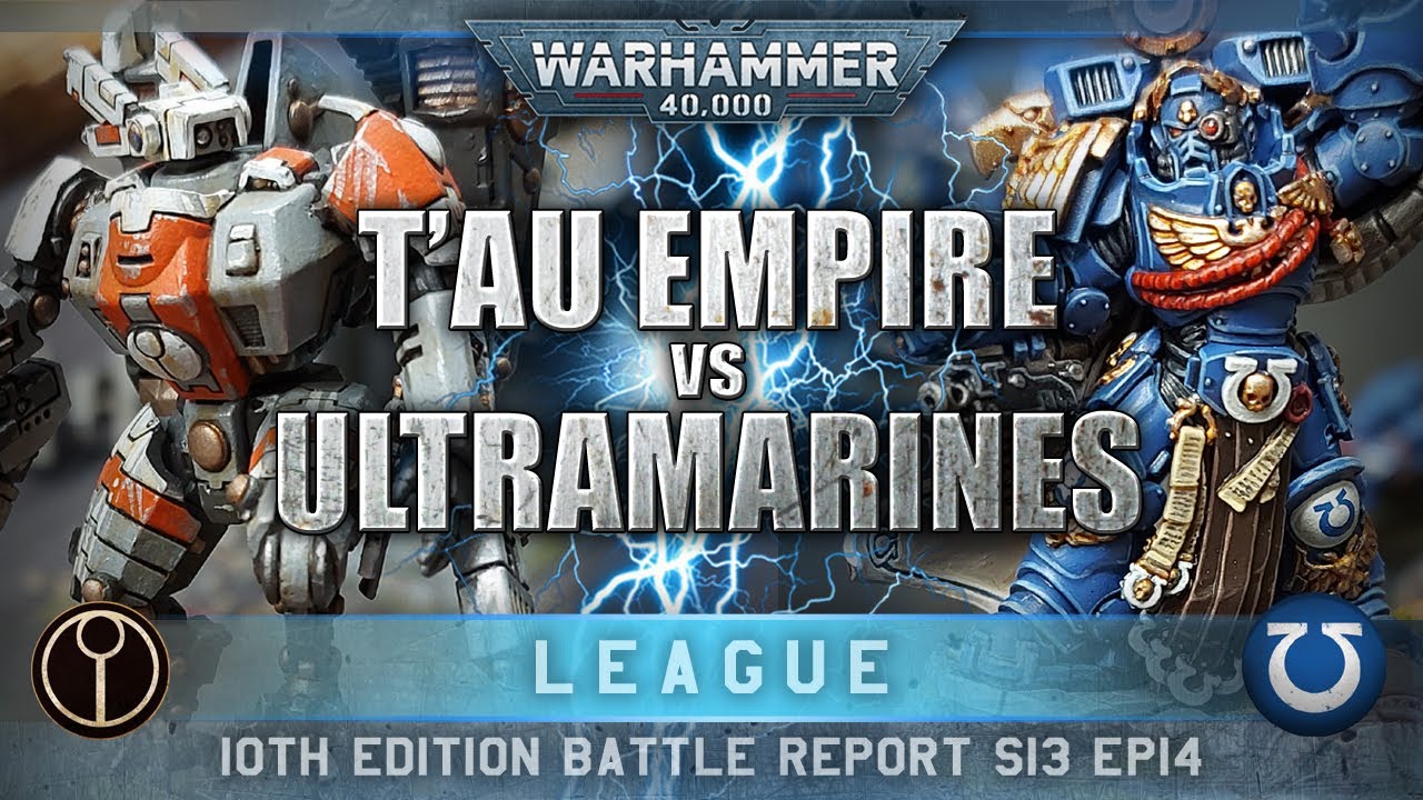Ultramarines Space Marines vs Tau Empire Warhammer 40K Battle Report 10th Edition 2000pts