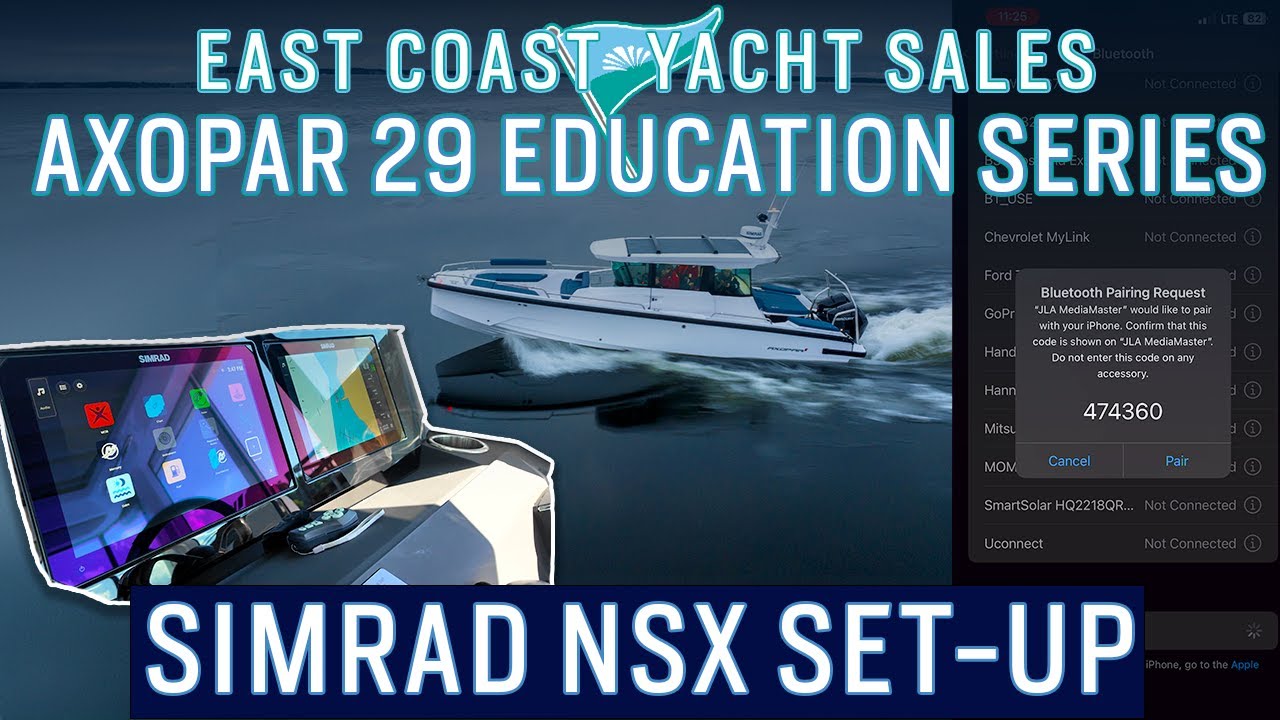 Simrad NSX Display Screens on the Axopar 29 Explained | Axopar Education Series
