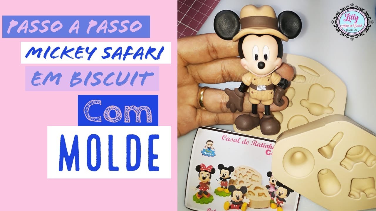Como fazer Mickey safári com Molde.