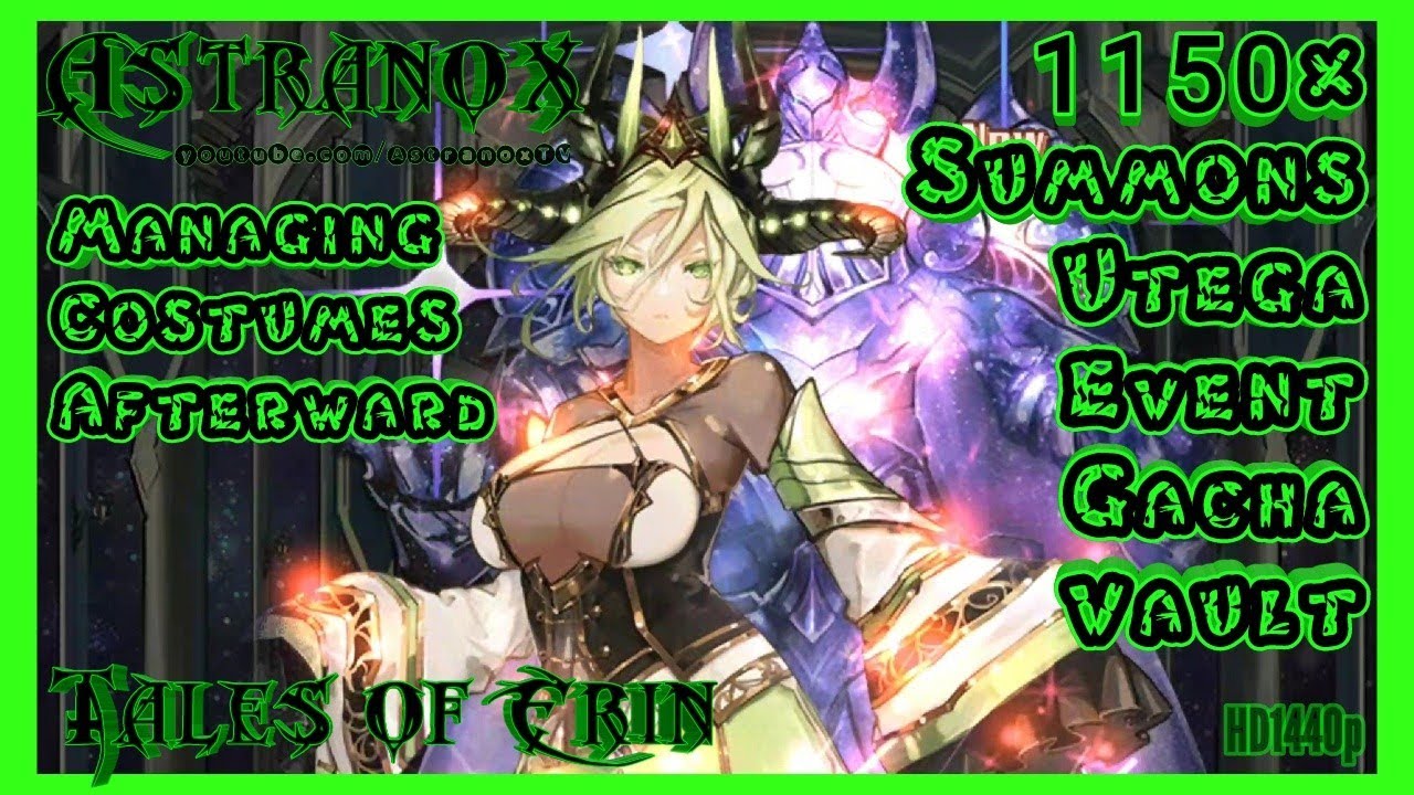 TALES OF ERIN Summoning 1150 Divine Tokens in Utega Event Gacha Restored Vault - 5* +10 F2P Hero TOE