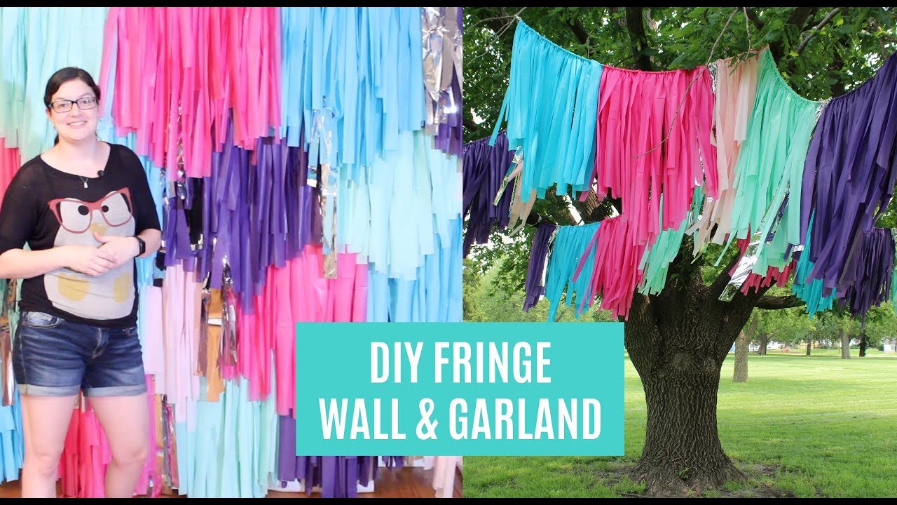 Fringe Backdrop DIY | Tassel Backdrop | Fringe Garland