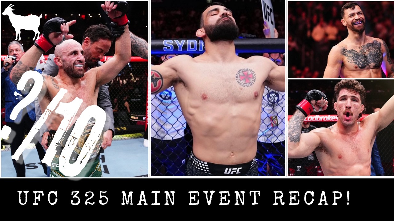 UFC 325 MAIN EVENT RECAP!! ALEX IS THE GOAT! BSD vs PADDY NEXT? Future Champ Ruffy?!