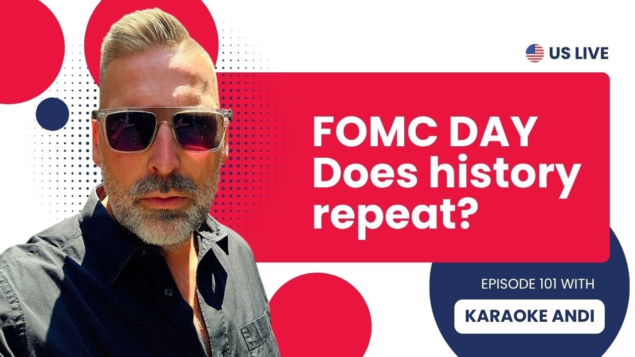 V101 - Trading the US indices ahead of FOMC | Live Trading Session with Karaoke Andi