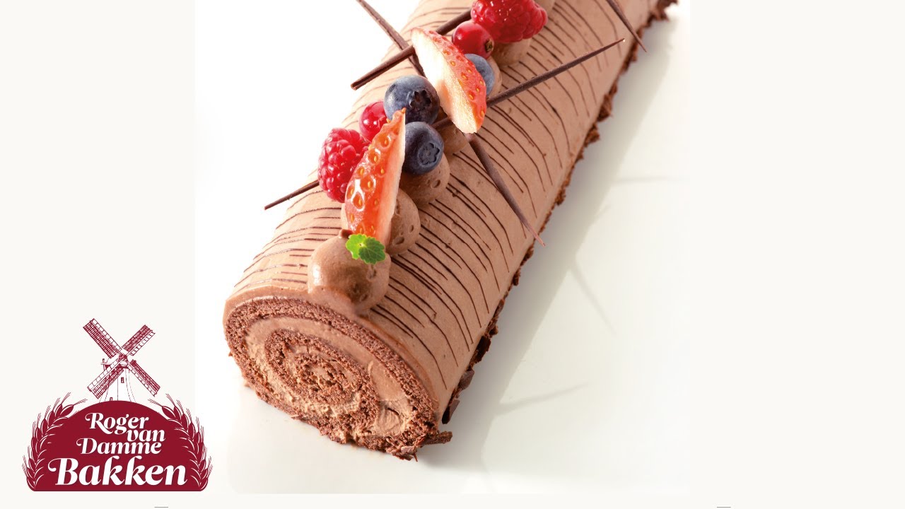 Rolbiscuit met chocolademousse | Roger van Damme Bakken